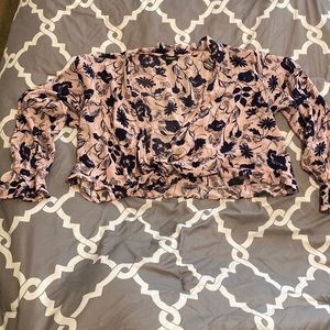 Express front-tie shirt/blouse